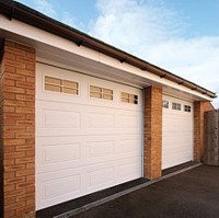 Georgian sectional doors with windows